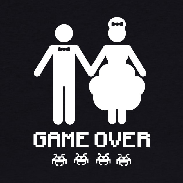 Mens Game Over For Men Funny Wedding Humor Finished by JaroszkowskaAnnass